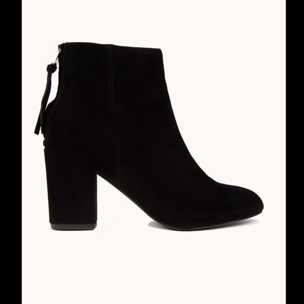Steve Madden Cynthia Black Suede Booties